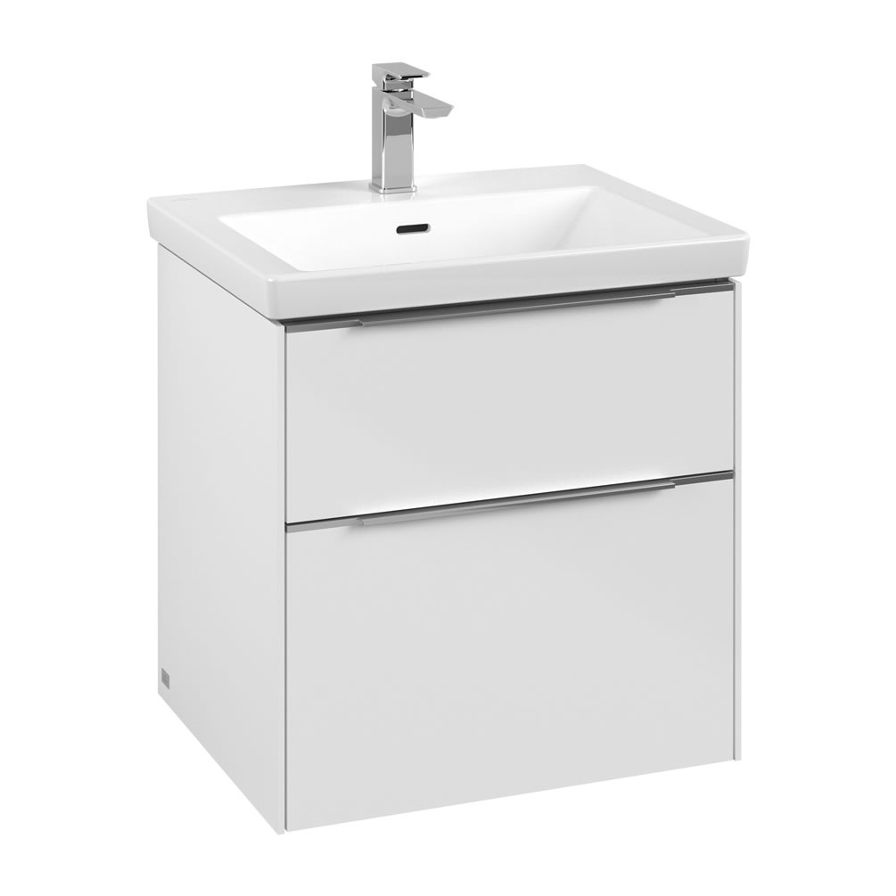Cutout image of Villeroy & Boch Subway 3.0 White 600mm Wall-Hung Basin Vanity Unit